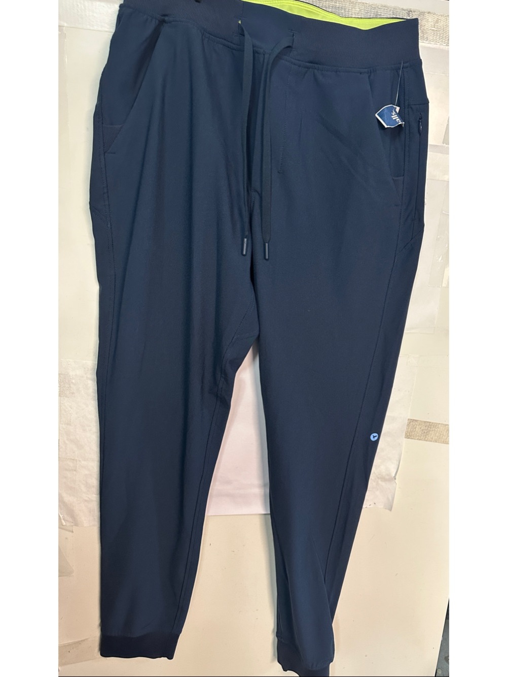 Men's Navy Performance Jogger Pants with Drawstring by big dog nwt size M